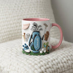 Personalized Golf Mug, Custom Name Golfer Coffee Mug, Sports Lover, Gift for Him