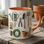 Custom Name Gardening Faux 3D Accent Mug, Gardening Gift for Mom Grandma - image 2