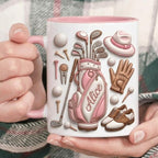 Personalized Golf Lover Mug, Custom Golfer Coffee Mug, Sports Gift for Her