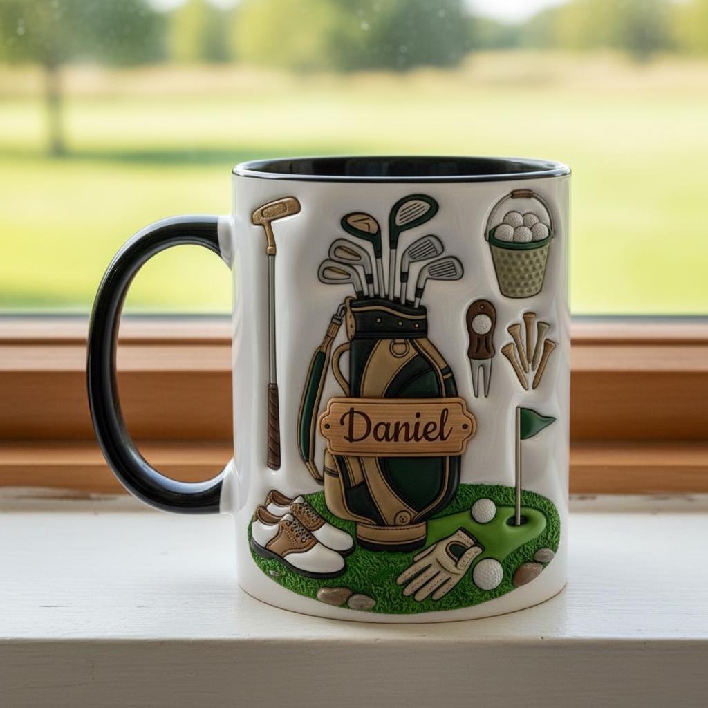 Personalized Golf Lover Mug, Custom Golfer Coffee Mug, Sports Gift for Him - image 4