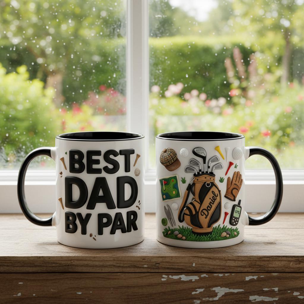 Personalized Golf Lover Mug, Custom Golfer Coffee Mug, Gift for Dad Grandpa - image 4