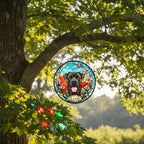 Custom Cane Corso  dog  Portrait Stained Glass Suncatcher, Stained Glass Dog Memorial, Custom Dog Portrait from Photo, Sympathy Gifts - image 3