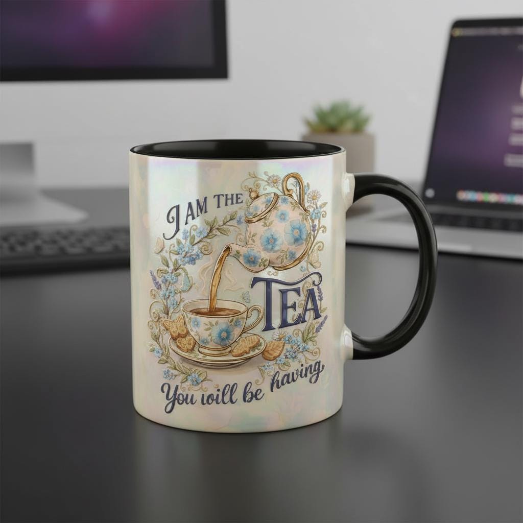 I Am The Tea You Will Be Having Mug, Bookish Romance Reader Accent Cup, Gift For Book Lover - image 3