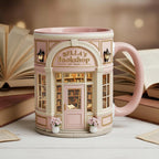 Personalized Bookshop Coffee Cup, Custom Book Lover Accent Mug, Librarian Reader Gift - image 3