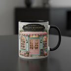 Personalized Bookshop Coffee Cup, Custom Book Lover Accent Mug, Librarian Reader Gift