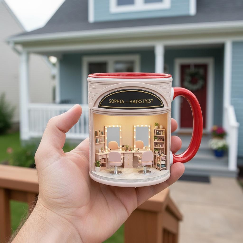 Personalized Nail Artist Coffee Cup, Custom Nail Salon Accent Mug, Manicure Mugs - image 4