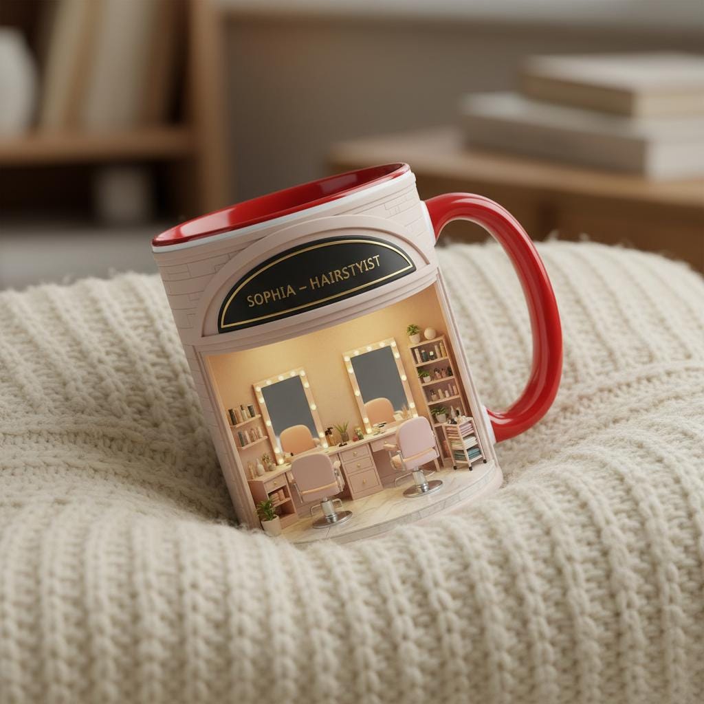 Personalized Nail Artist Coffee Cup, Custom Nail Salon Accent Mug, Manicure Mugs - image 3