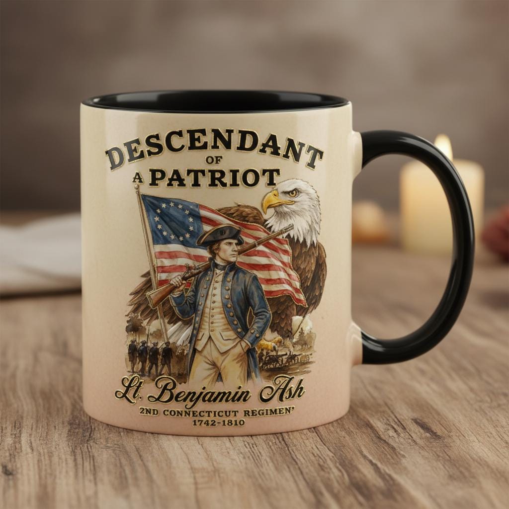 Personalized 250th Anniversary United States Mug, Descendant of a Patriot 1776–2026 Coffee Cup, Historic American Heritage Gift - image 3