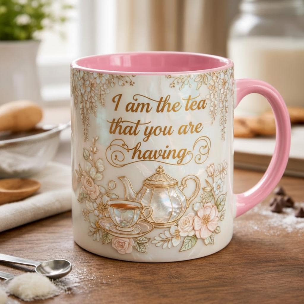 I Am The Tea You Will Be Having Mug, Bookish Romance Reader Accent Cup, Gift For Book Lover