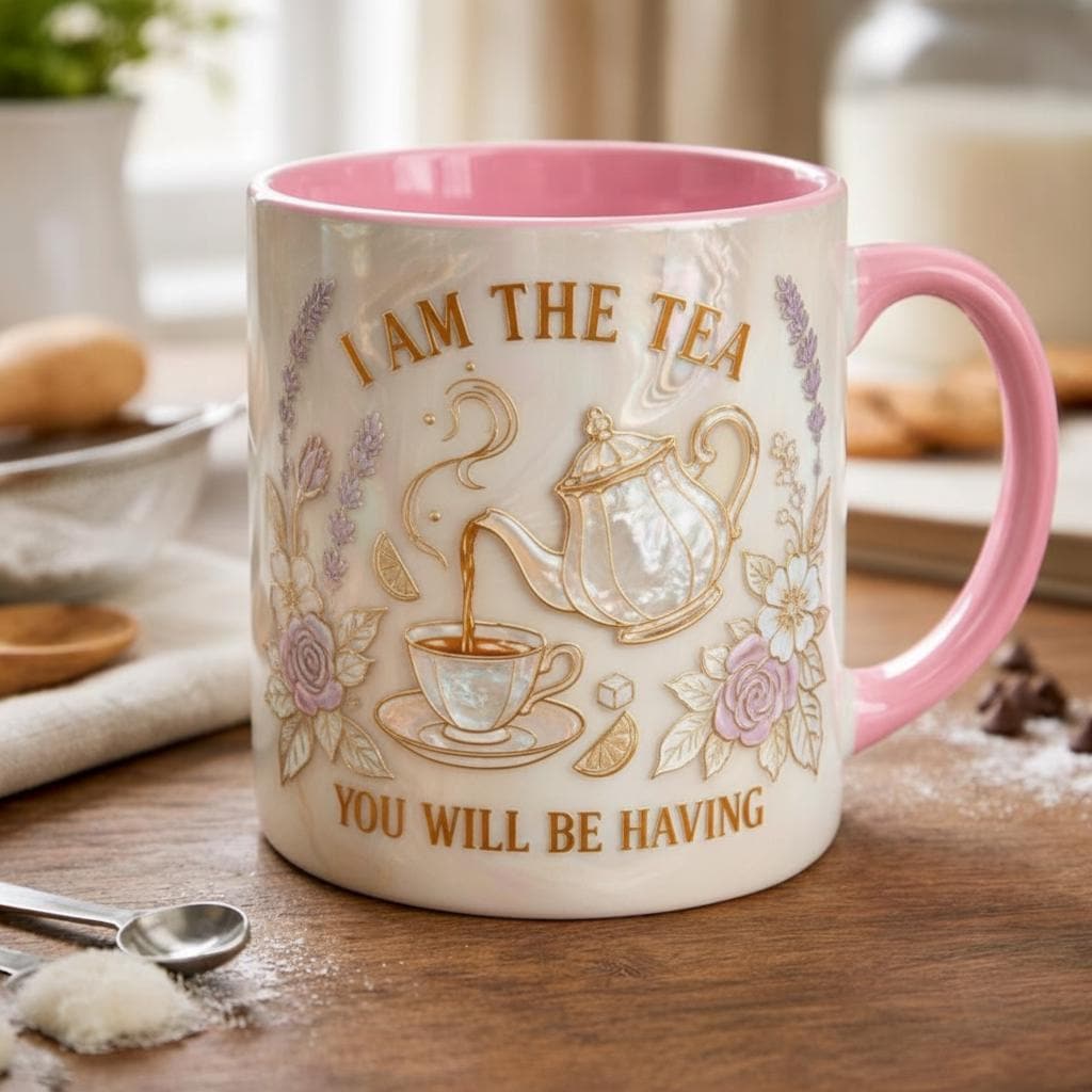 I Am The Tea You Will Be Having Mug, Bookish Romance Reader Accent Cup, Gift For Book Lover