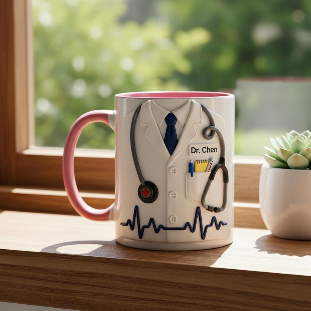 Custom Doctor Mug, Personalized Medical Gift, Mom/Dad Appreciation Coffee Cup, Nurse & Physician Mugs - image 4