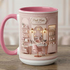Personalized Hair Salon Faux 3D Effect Mug, Hair Stylist Mug, Gift For Her