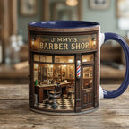 Custom Name Hair Salon Faux 3D Effect Mug, Hair Stylist Mug, Gift For Him - image 4
