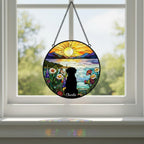 Custom Labrador Retriever Dog Memorial Suncatcher With Name , Personalized  Dog Memorial Suncatcher , Puppy Loss Gift,In Loving Memory - image 3