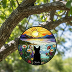 Custom French Bulldog Dog Memorial Suncatcher With Name , Personalized  Dog Memorial Suncatcher , Puppy Loss Gift,In Loving Memory - image 2