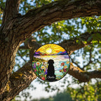 Custom Golden Retriever Dog Memorial Suncatcher With Name , Personalized  Dog Memorial Suncatcher , Puppy Loss Gift,In Loving Memory - image 4