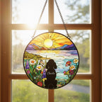Custom Poodle Dog Memorial Suncatcher With Name , Personalized  Dog Memorial Suncatcher , Puppy Loss Gift,In Loving Memory - image 3