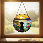 Custom German Shorthaired Pointer Memorial Suncatcher With Name , Personalized  Dog Memorial Suncatcher , Puppy Loss Gift,In Loving Memory - image 3