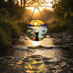 Custom Yorkshire Terrier Dog Memorial Suncatcher With Name , Personalized  Dog Memorial Suncatcher , Puppy Loss Gift,In Loving Memory - image 3