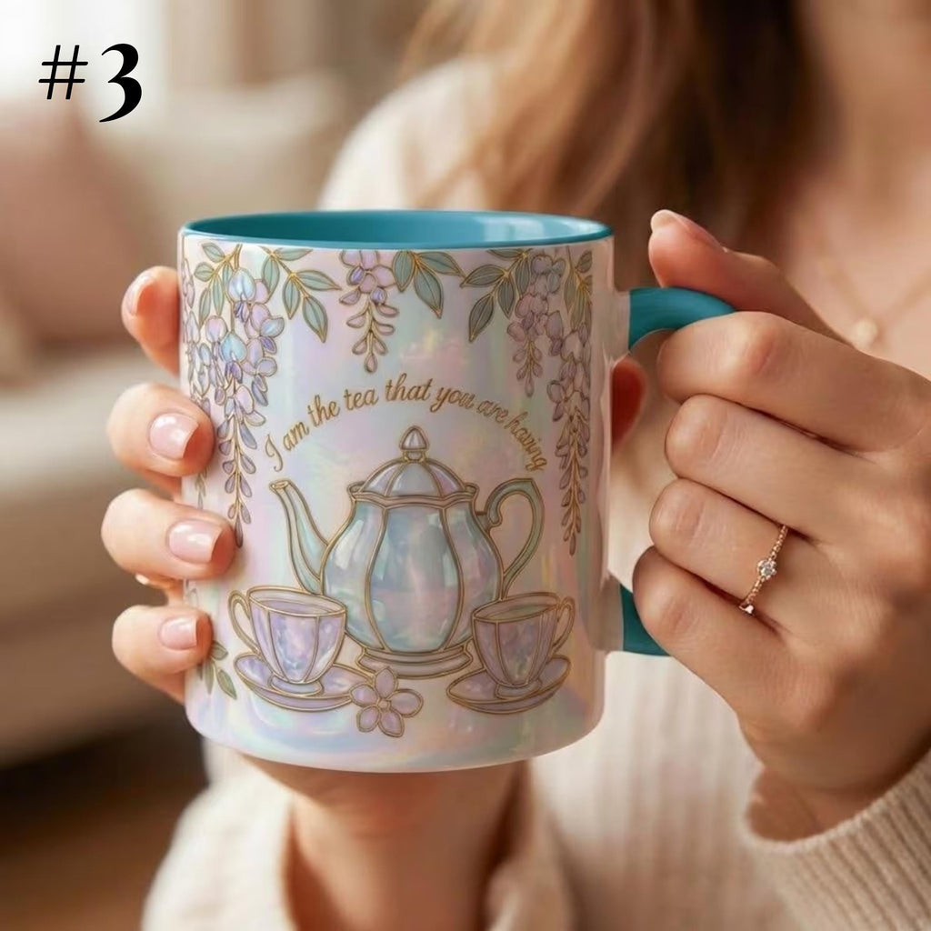 I Am The Tea That You Are Having Faux 3D Mug, Bookish Tea Lover Gift, Romance Reader Accent Mug, BookTok Cup - image 5
