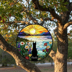 Custom Doberman Pinscher  Dog Memorial Suncatcher With Name , Personalized  Dog Memorial Suncatcher , Puppy Loss Gift,In Loving Memory - image 2