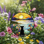 Custom Miniature Schnauzer   Dog Memorial Suncatcher With Name , Personalized  Dog Memorial Suncatcher , Puppy Loss Gift,In Loving Memory - image 2
