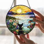 Custom Chihuahua  Dog Memorial Suncatcher With Name , Personalized  Dog Memorial Suncatcher , Puppy Loss Gift,In Loving Memory - image 2