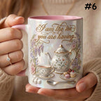 I Am The Tea You Will Be Having Mug, Faux 3D Lavender Design, Bookish Tea Romance Reader Gift - image 8