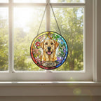 Personalized Labrador Retriever Stained Glass Suncatcher, Custom Pet Photo Gift, Dog Cat Remembrance Keepsake, Rainbow Bridge Window Decor - image 3