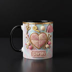 Personalized Crochet Lover Mug, Custom Quilting Knitting Lover Coffee Cup, Mothers Day Gift for Mom Grandma - image 2
