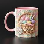Personalized Crochet Lover Mug, Custom Quilting Knitting Lover Coffee Cup, Mothers Day Gift for Mom Grandma - image 4