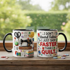 Personalized Sewing Machine Mug, 3d Effect Crochet Lover Coffee Cup, Mothers Day Gift for Mom Grandma - image 3