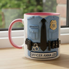 Personalized Police Bulletproof Vest Mug, Custom Officer Uniform Cup, Policemen Coffee Mugs, Gift for Him - image 4