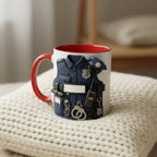Personalized Police Bulletproof Vest Mug, Custom Officer Uniform Cup, Policemen Coffee Mugs, Gift for Him - image 3