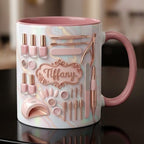 Custom Name Nail Tech Coffee Mug, Nail Salon Manicurist Owner Accent Mug, Gift for Nail Artist - image 5