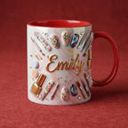 Custom Name Nail Tech Coffee Mug, Manicurist Nail Salon Owner Accent Mug, Gift for Nail Artist - image 4