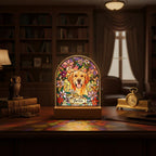 Custom Dog Memorial Acrylic Stained Glass Night Light, Personalized Bedroom LED Decor Sign,  Dog Remembrance Gift ,Gift for Pets, Memorial - image 5