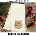 Persian Cat Embroidery Design, Realistic Cat Face Portrait, Cute Persian Kitten Embroidery File, Pet Lover Gift, 5 Sizes, Digital Download - image 5