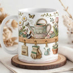 Personalized Gardening Mug, Faux 3D Effect Mug, Gardening Gift, Gift For Mom Grandma - image 2