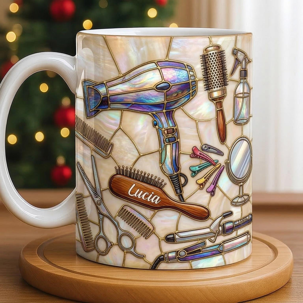 Personalized Hairstylist Mug, Faux 3D Effect Mug, Gift for Hairdresser, Hair Dresser Gift - image 4