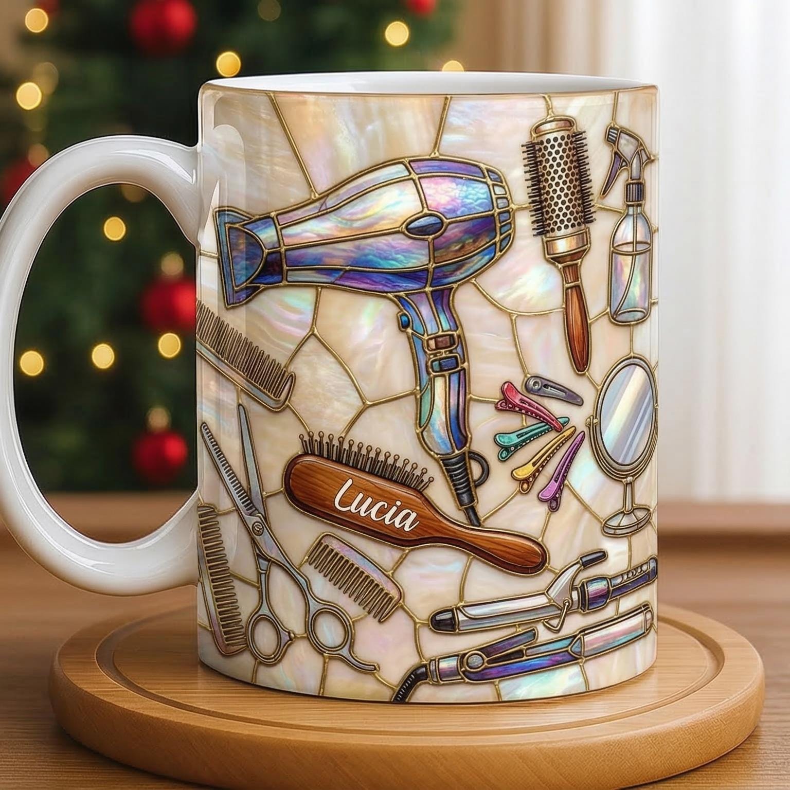 Personalized Hairstylist Mug, Faux 3D Effect Mug, Gift for Hairdresser, Hair Dresser Gift - image 4