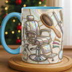 Custom Name Hairstylist Mug, Faux 3D Effect Mug, Gift for Hairdresser, Hair Dresser Gift - image 2