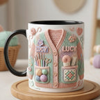 Personalized Crochet Lover Mug, Faux 3D Effect Accent Mug, Gift For Crochet Lovers - image 5