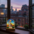 Personalized Cat Memorial  Acrylic Stained Glass Night Light, Cat With Name, Custom Pet Image Gift, Loss of Pet Sympathy Gift - image 6