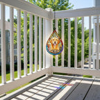 Personalized Pet Memorial  Suncatcher, Custom Pet Photo Gift, Teardrop Dog Memorial Suncatcher, Puppy Loss Gift,Pet Memorial - image 5