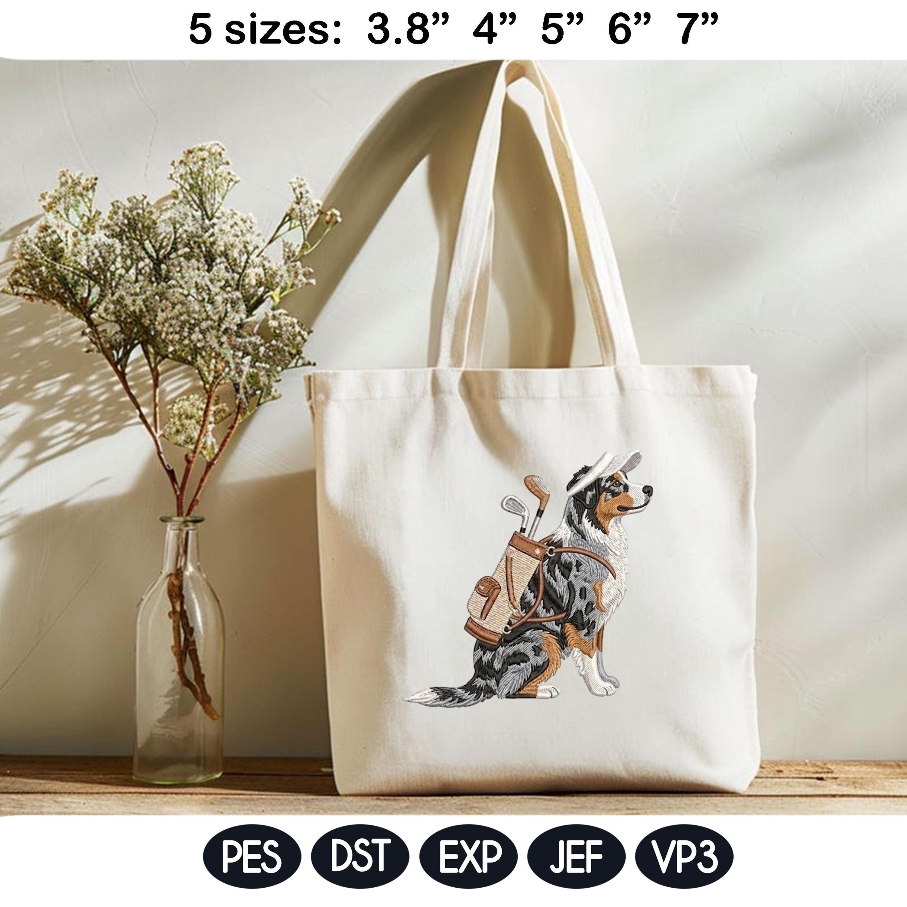 Funny Golf Dog Embroidery Bundle, Preppy Sporting Dog Embroidery Design, Retriever Poodle Golf Machine Embroidery, 5 sizes, Digital Download - image 4
