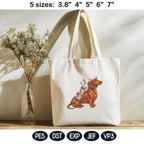 Funny Golf Dachshund Embroidery Design, Wiener Dog With Golf Clubs, Cute Pet Machine Embroidery File, Golfer Gift, 5 sizes, Digital Download - image 4