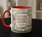 Personalized Golf Lover Mug, Custom Golfer Coffee Mug, Sports Gift for Her, Just a Girl Who Loves Golfing - image 4