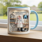 Custom Name Doctor Mug, Personalized Medical Gift, Mom/Dad Appreciation Coffee Cup, Nurse & Physician Mugs - image 3
