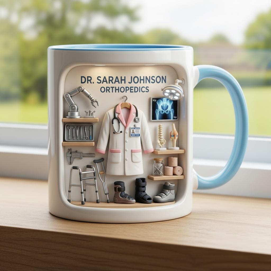 Custom Name Doctor Mug, Personalized Medical Gift, Mom/Dad Appreciation Coffee Cup, Nurse & Physician Mugs - image 3